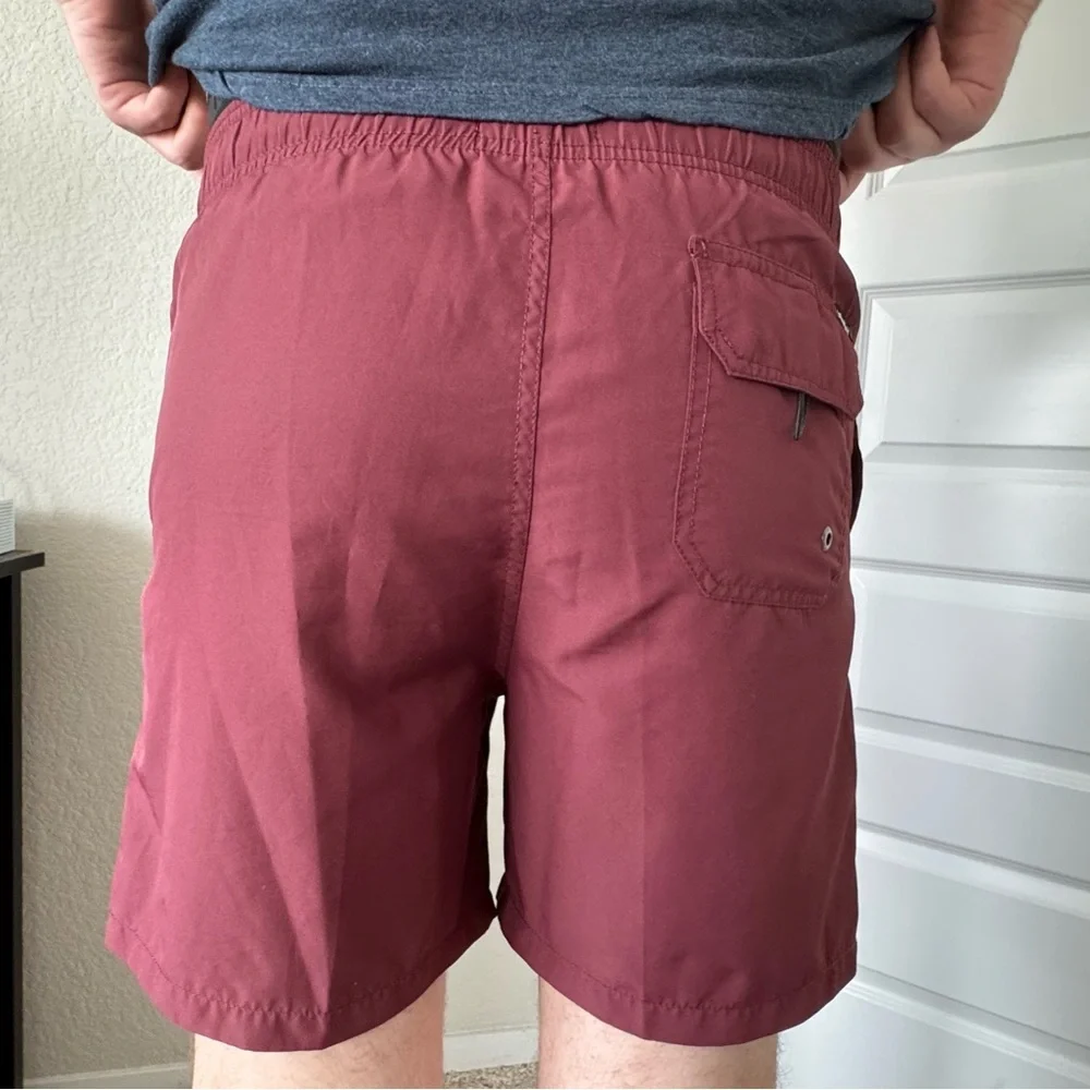 Islandhaze Burgundy Men's Swim Trunks - Size L - Picture 8 of 8